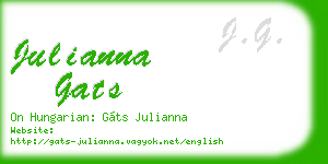 julianna gats business card